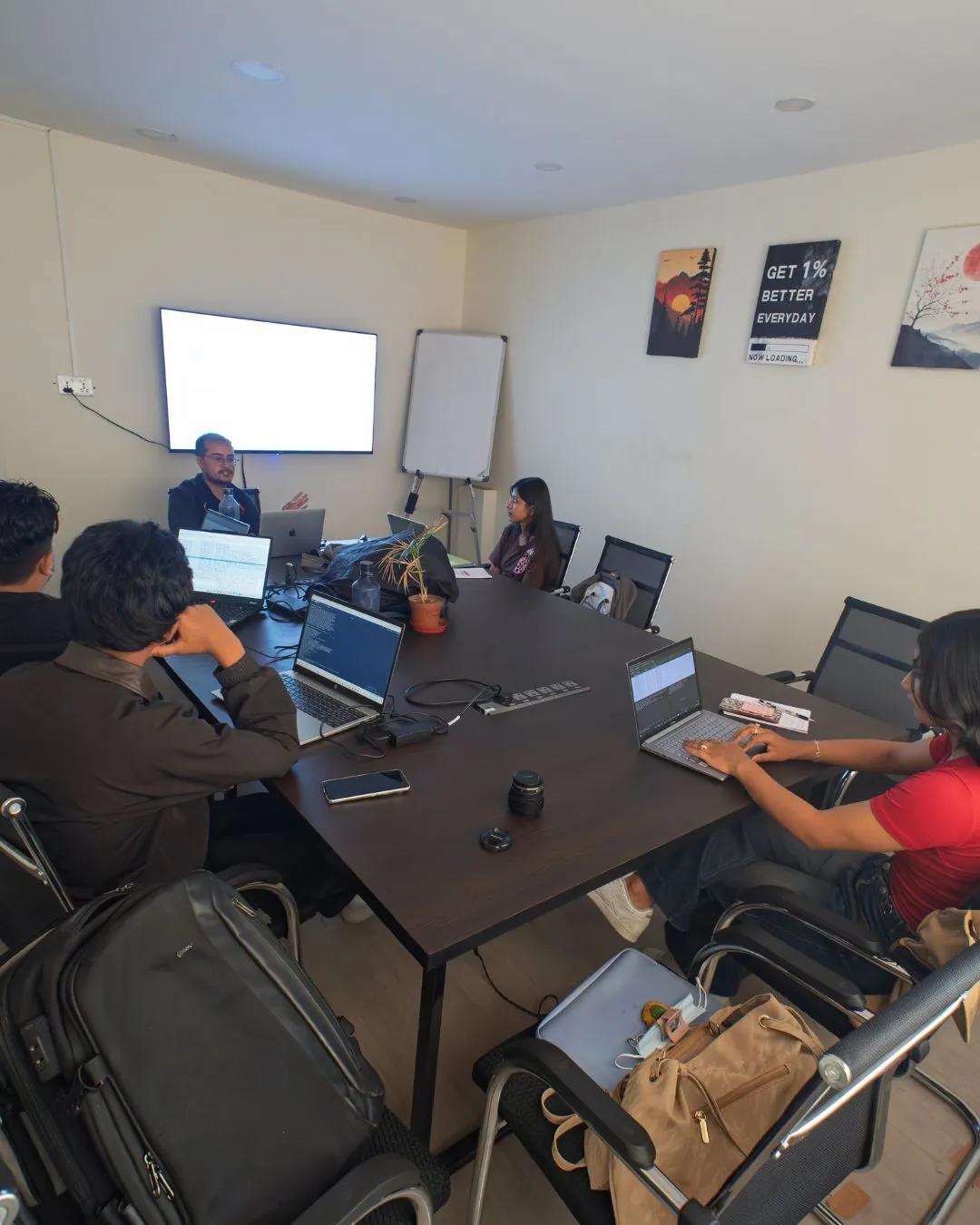 A Cybersecurity batch in the Old Baneshwor classroom