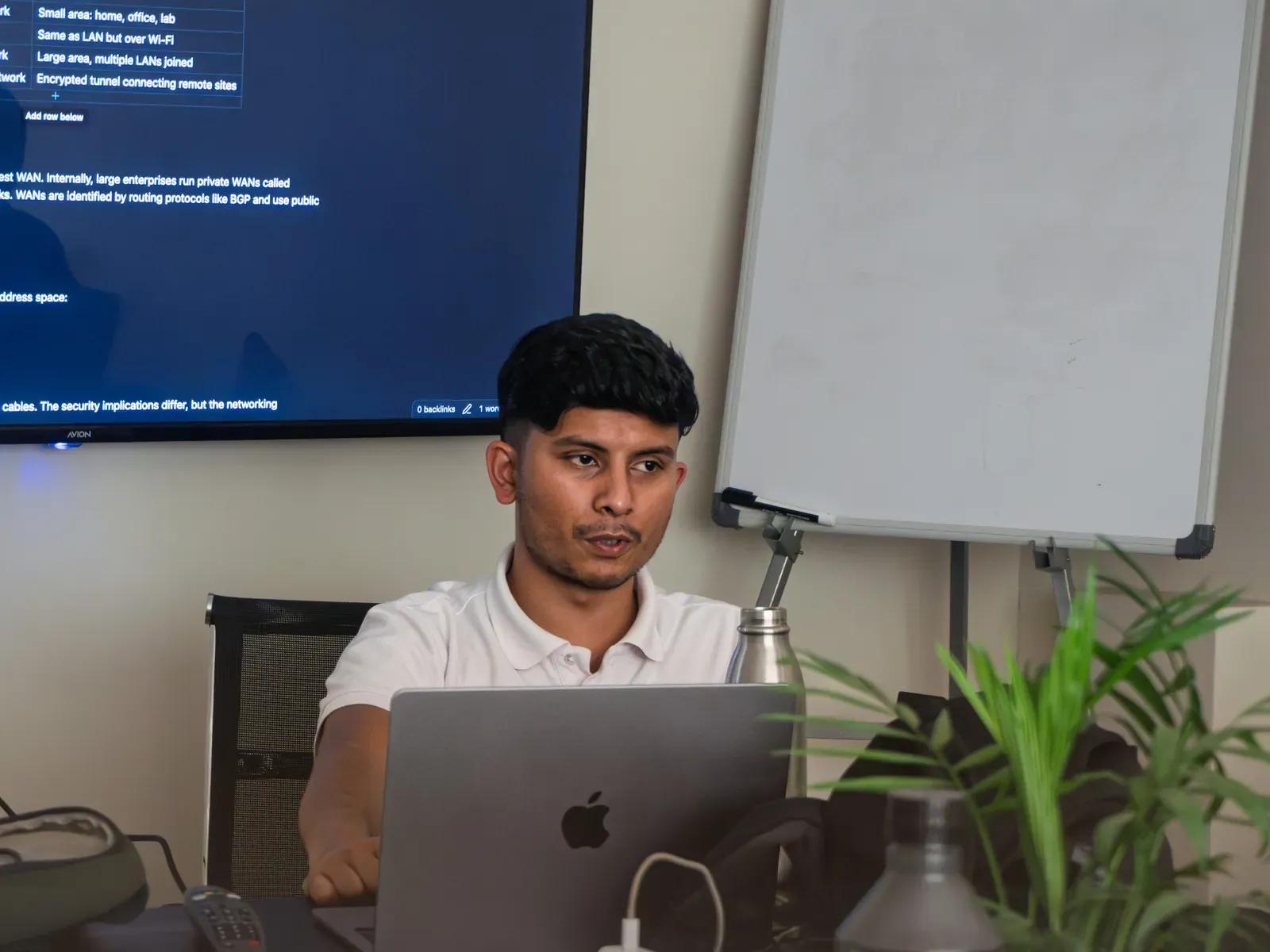 The Saarathi classroom mid-lab