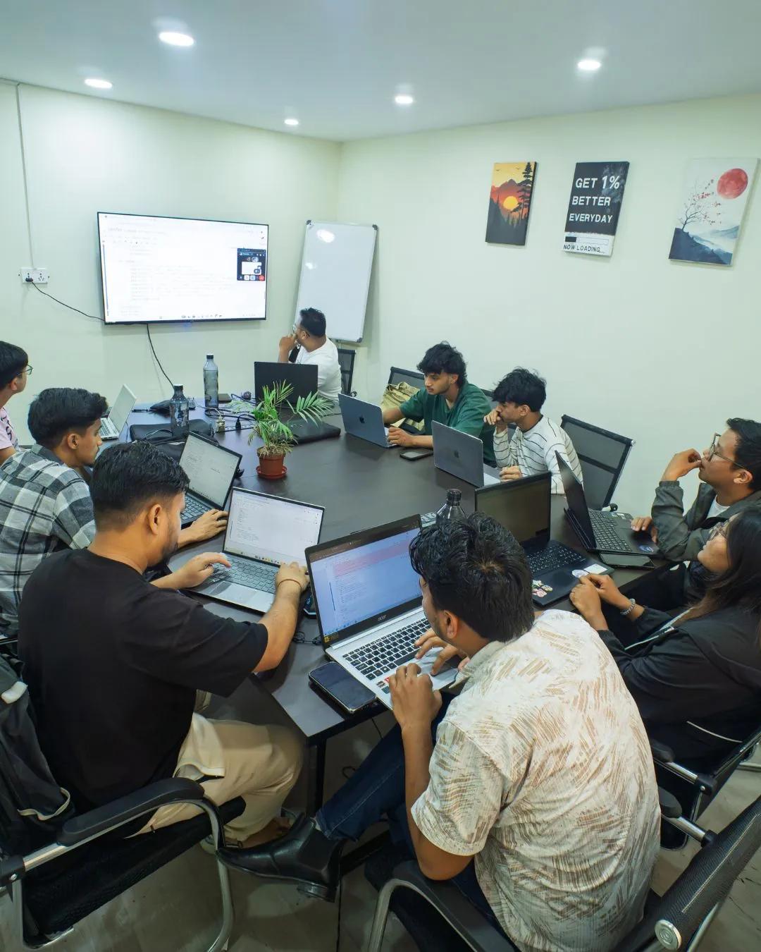 A Data Science batch mid-class at Saarathi