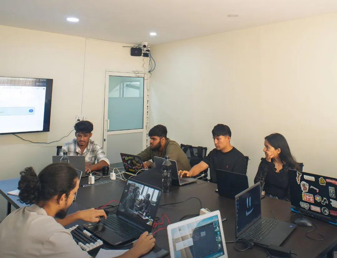 The Video Editing batch around the table