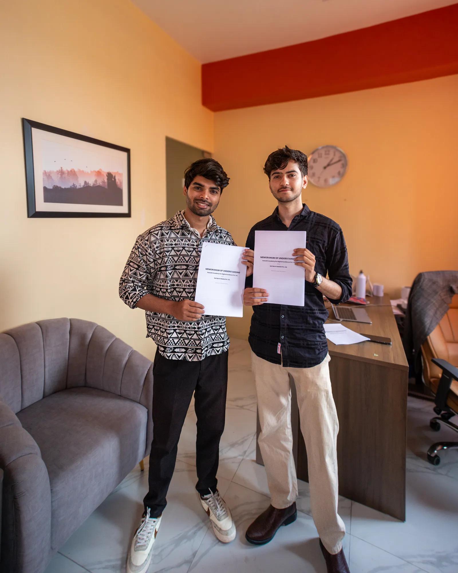 The signed MoU with Not Norml