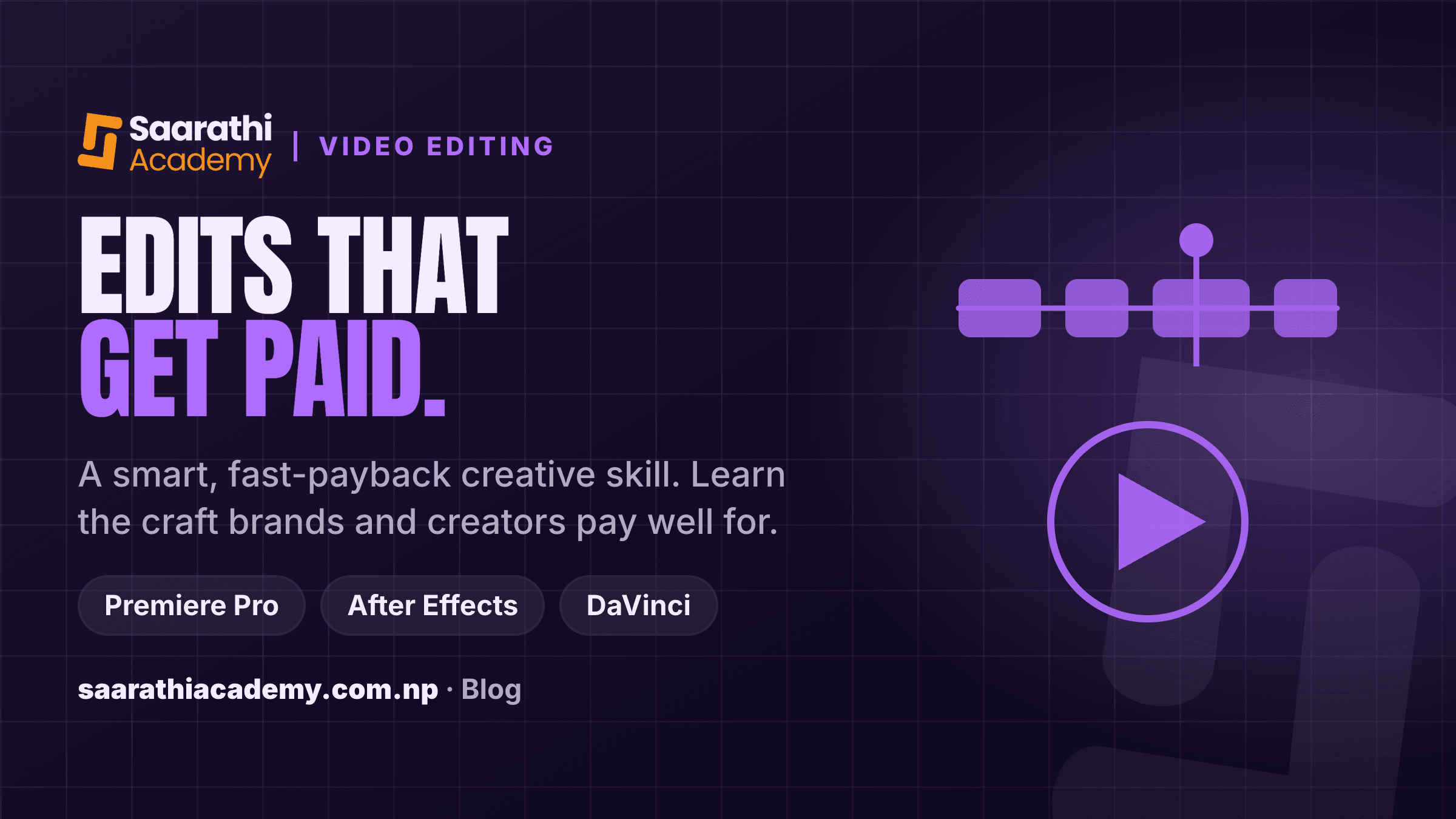 Video editing training in Nepal