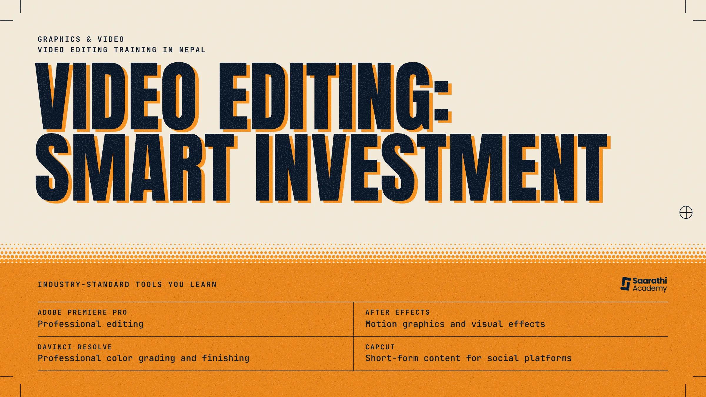 Video editing training in Nepal