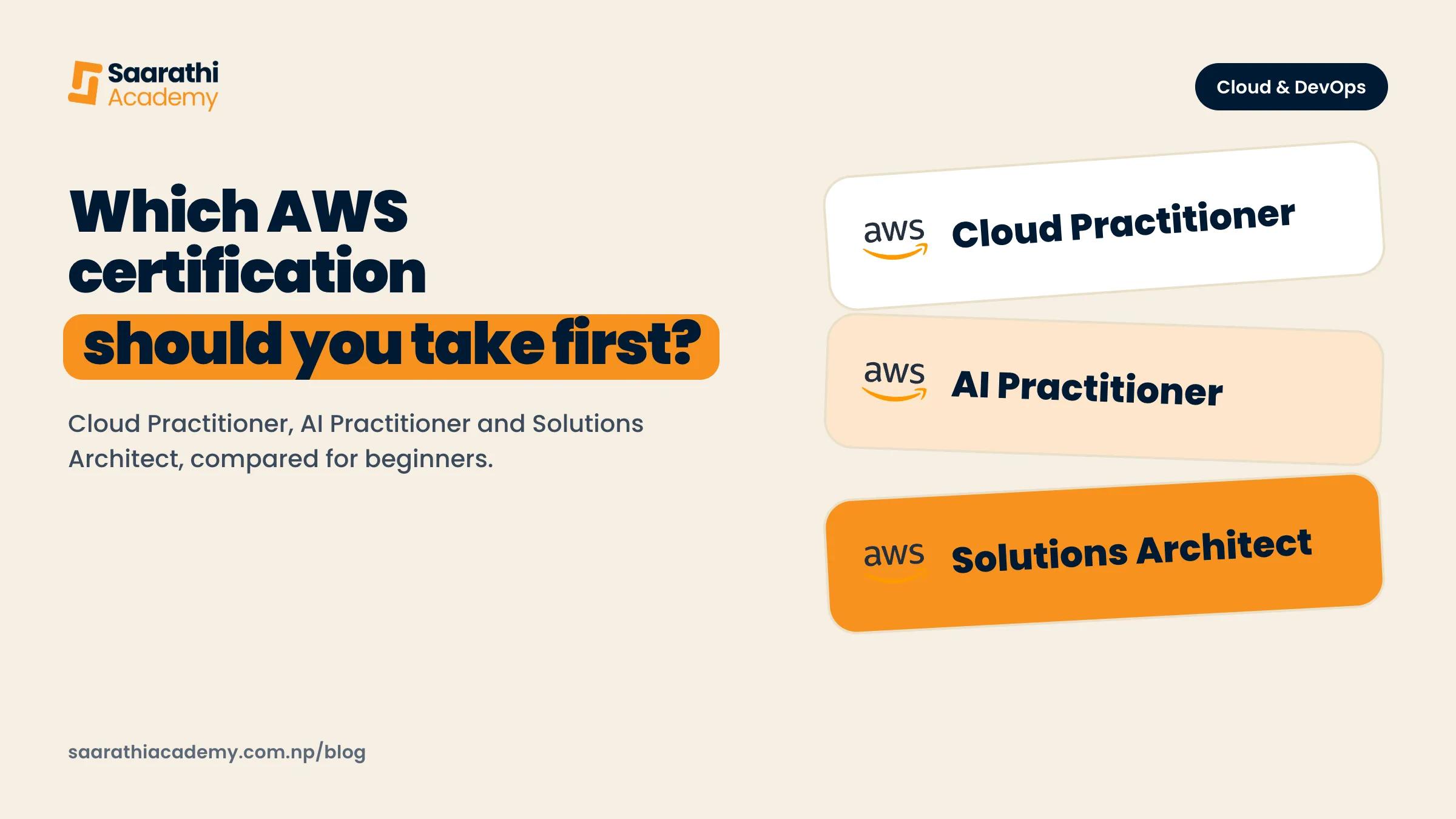 Which AWS Certification Should You Take First? A Beginner's Guide