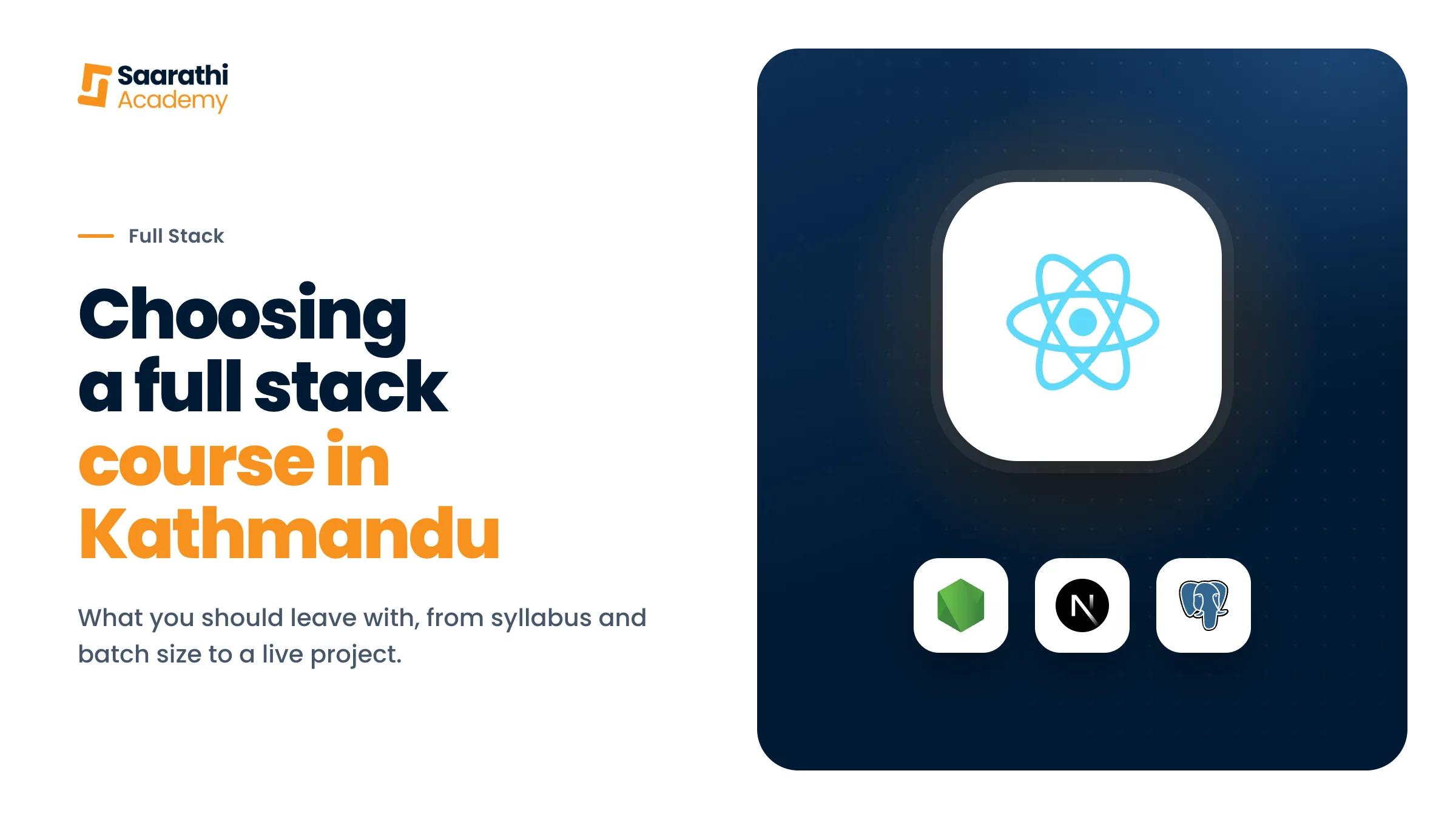 How to Choose a Full Stack Course in Kathmandu