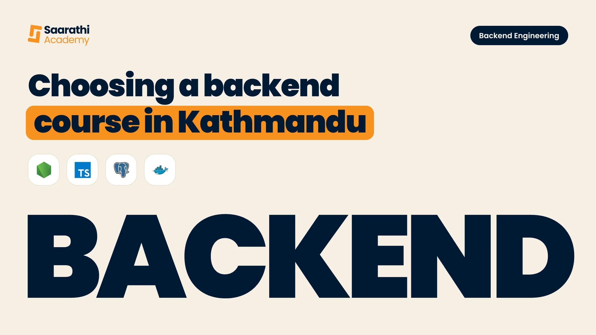 How to Choose a Backend Development Course in Kathmandu